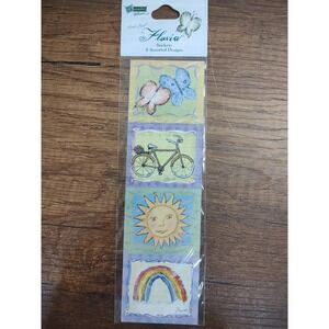 NOS Vtg Colorbok Flavia Scrapbook Stickers Remember When Butterfly Sun Bike